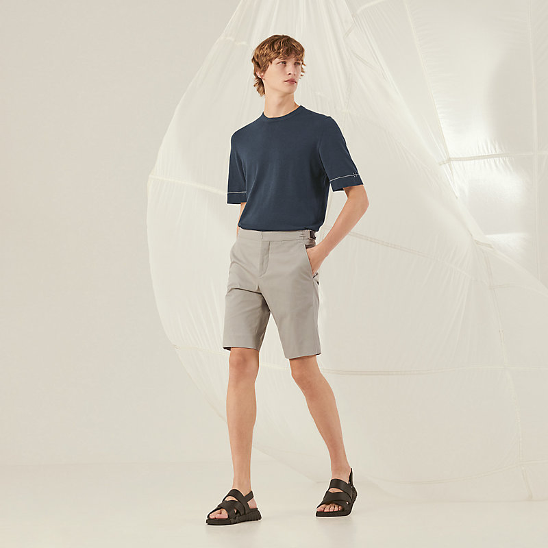 Saint Germain shorts with leather tab | Hermès Saudi Arabia