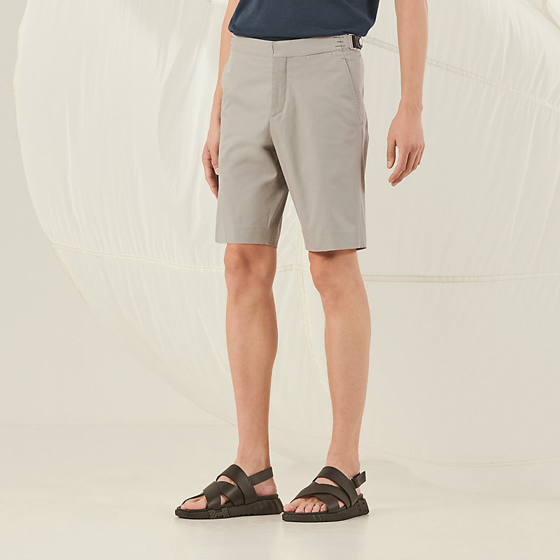 Saint Germain shorts with leather tab | Hermès Saudi Arabia