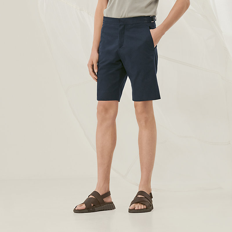 Saint Germain shorts with leather tab | Hermès UK