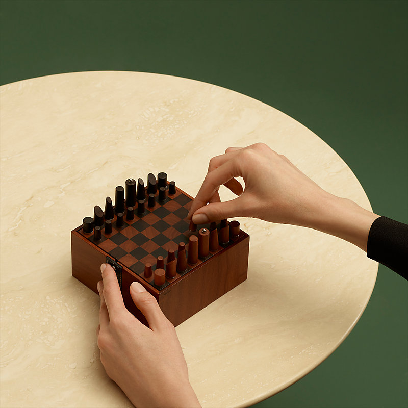Unique 3D chess set, Modern chess board, Hand crafted chess set, Chess set  with storage, Chess gift