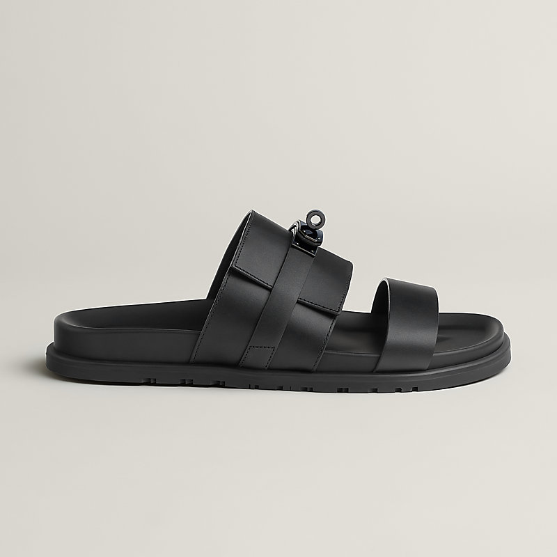 Hermes☆Men's サンダル Sandales Jackson Noir/Noir パリ発 Sandales Jackson | Hermès France