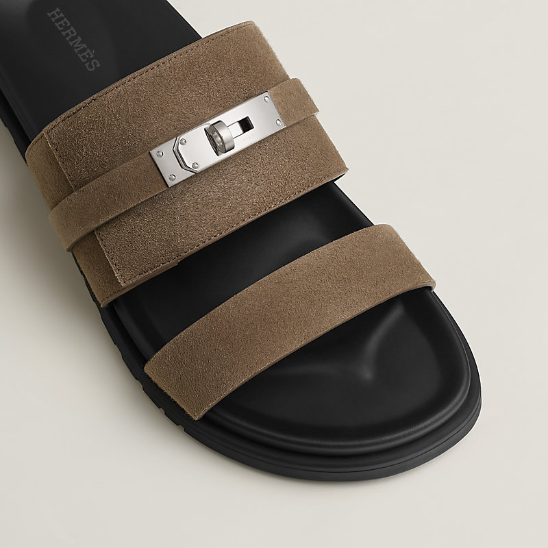 Hermes☆Men's サンダル Sandales Jackson Epsom/Etoupe_パリ発 Sandales Jackson | Hermès France