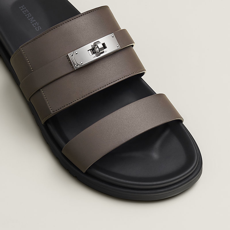 Hermes☆Men's サンダル Sandales Jackson Epsom/Etoupe_パリ発 Sandales Jackson | Hermès France
