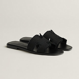 Sandalias Oran Negro Hermès España