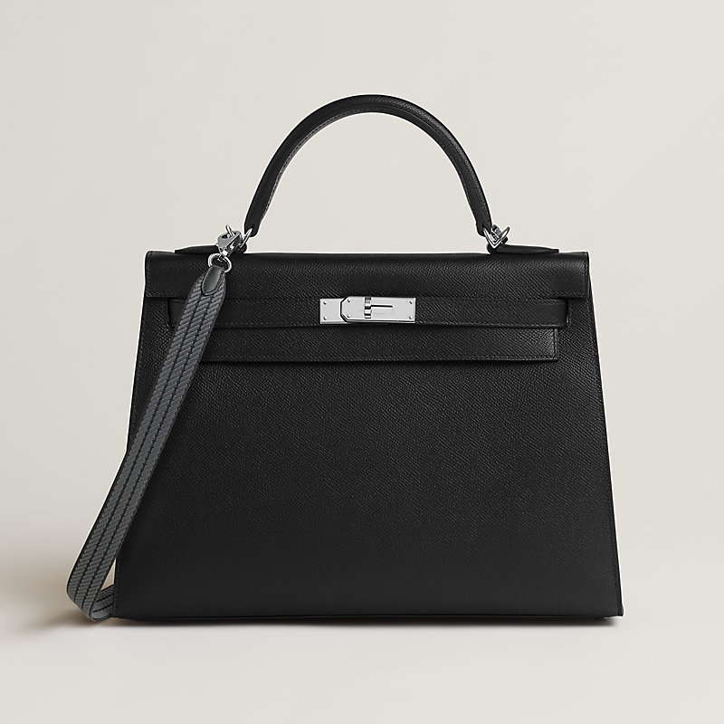 HERMÈS SELLIER 黒 トートバッグ HERMES エルメス エトリヴィエール ショッピングトート キャンバス