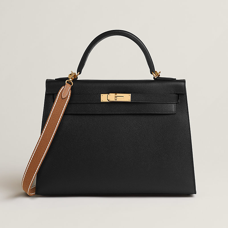 Sangle Wooly Sellier bicolor bag strap