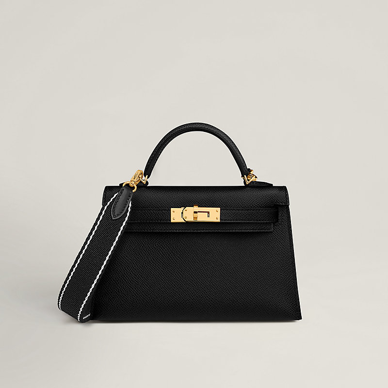 Sangle Wooly Sellier bicolor bag strap