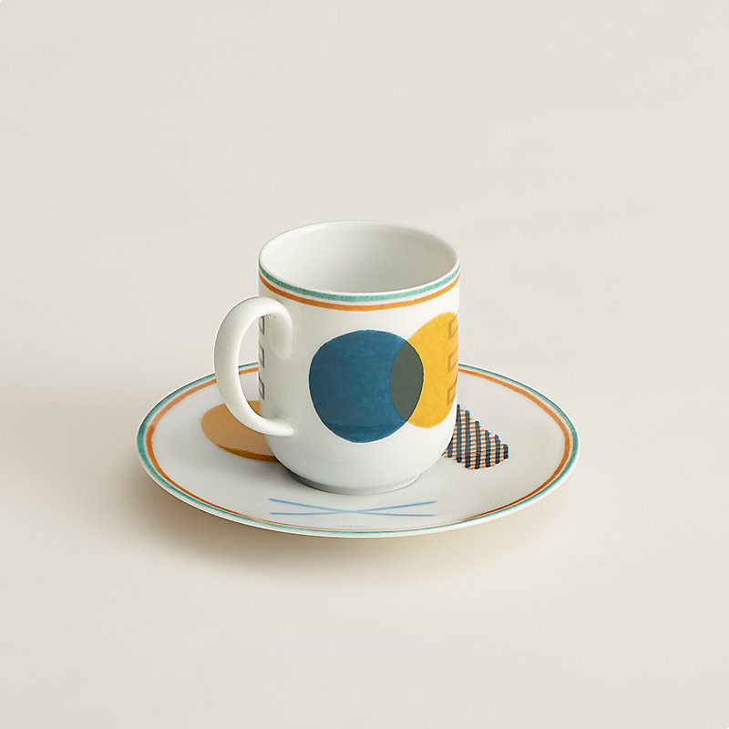 HERMES　 カップソーサ&プレート Saut Hermès coffee cup and saucer | Hermès USA
