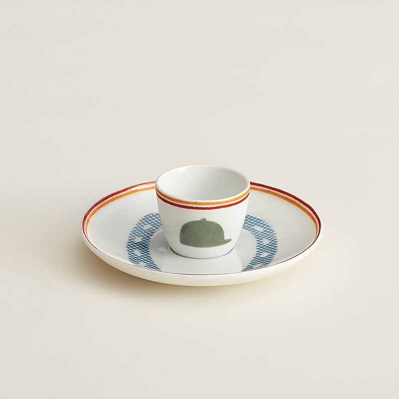 Saut Hermès egg cup and saucer | Hermès USA