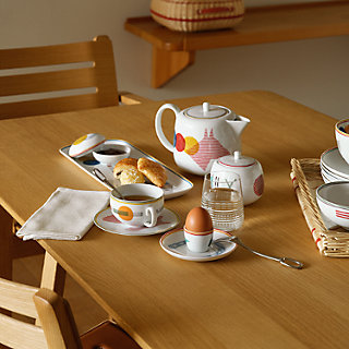 HERMES - エッグカップ＆ソーサー 〈ソー・エルメス〉 Saut Hermès egg cup and saucer | Hermès USA