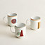 Saut Hermès set of 3 mugs, View: Back, back, view 3 of 3
