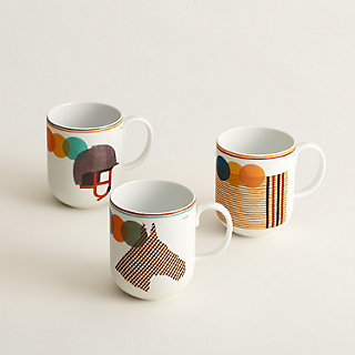 Saut Hermès set of 3 mugs | Hermès USA