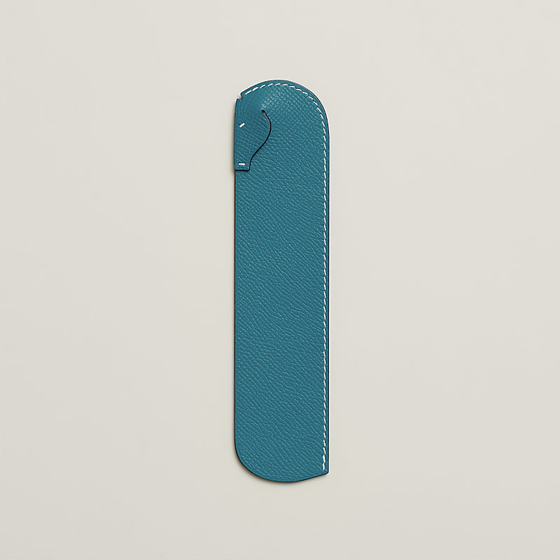 その他 HERMES Book Mark Hermes Orange Chevre Leather Horse Pikabook Bookmark | Yoogi's Closet