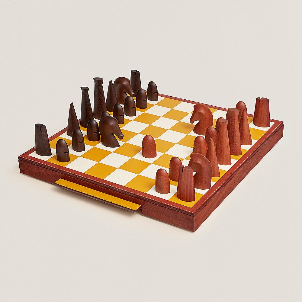 Lospitch Spiel, Schachspiel Rückseite 29*29CM Schach Wunderschönes  Handarbeit 3 in1