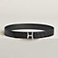 Script belt buckle & Leather strap 38&nbsp;mm, View: , view 1 of 2