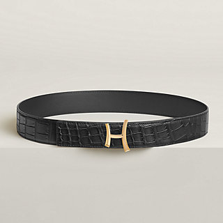 Black Leather Belt with Gold Script Sparkle Guess Script Belt | GUESS Factory main image 2