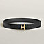 Script belt buckle & Leather strap 38&nbsp;mm, View: , view 1 of 1
