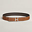 Script belt buckle & Leather strap 38&nbsp;mm, View: , view 1 of 2