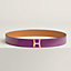 Script belt buckle & Reversible leather strap 38&nbsp;mm, View: , view 1 of 2