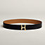Script belt buckle & Reversible leather strap 38&nbsp;mm, View: , view 1 of 2