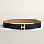 Script belt buckle & Reversible leather strap 38&nbsp;mm, View: , view 1 of 2