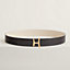 Script belt buckle & Reversible leather strap 38&nbsp;mm, View: , view 1 of 2