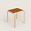 Seat cushion for Karumi square stool, View: Worn, worn, view 1 of 3