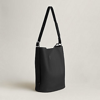 Seau Mousqueton bag - Black | Hermès Australia