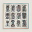 Seidentuch 90 Double Face Botanica Grafica, Ansicht: Rückenansicht, back, Ansicht 4 von 5
