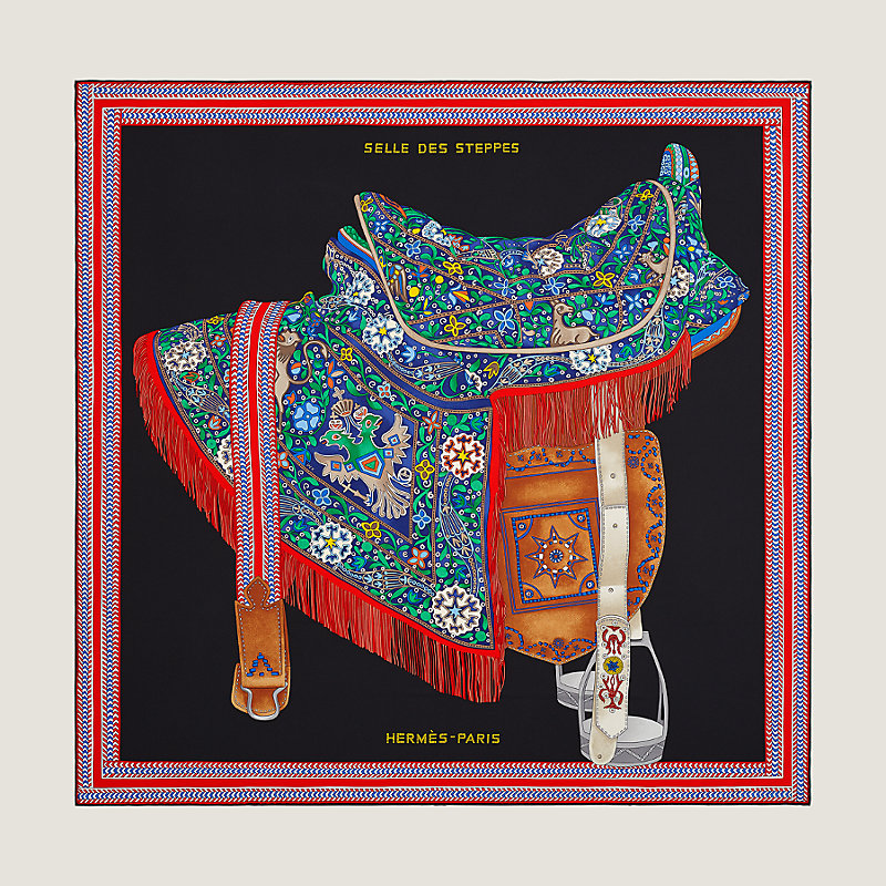 Selle des Steppes scarf 90 | Hermès UAE 
