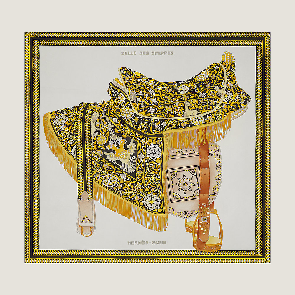 Selle des Steppes wash scarf 90 | Hermès Australia
