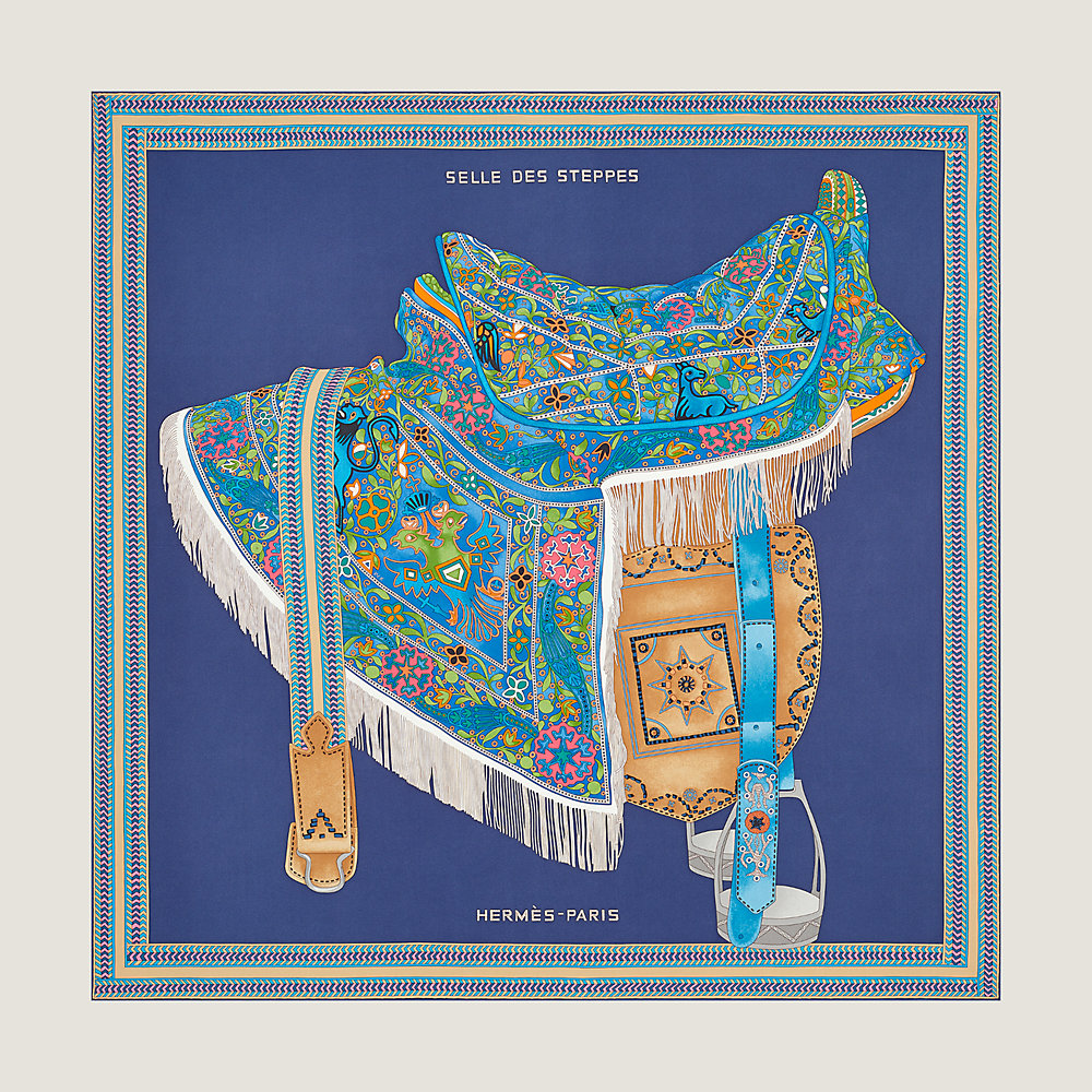 Selle des Steppes wash scarf 90 | Hermès UAE