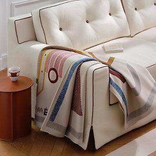 Couverture De Selle En Laine Oversize 34x42, Rouge/noir/blanc - Fabriquée En Inde