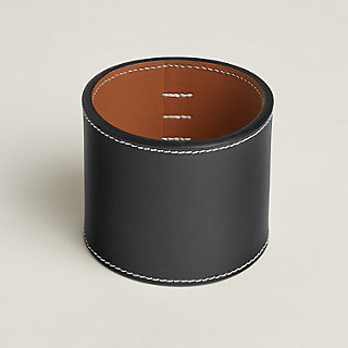 アクセサリー blackmeans leather bangle Sellier bangle - Black | Hermès USA