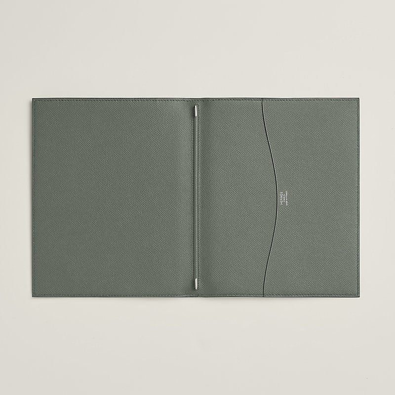 Semainier agenda cover - Green | Hermès Macau SAR