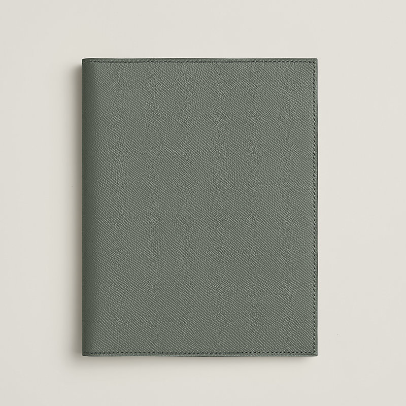 Semainier agenda cover - Green | Hermès Macau SAR