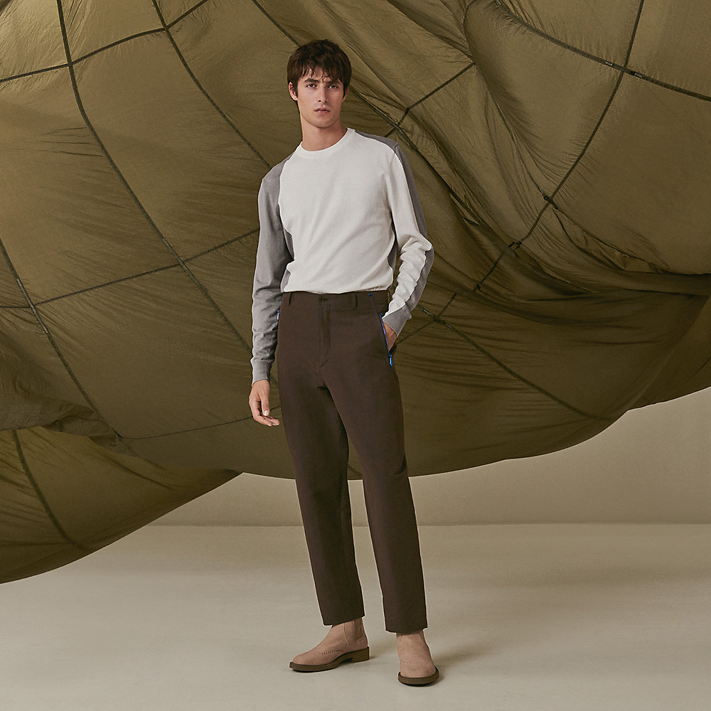 パンツ [Gyeong] Tulle Slim See-through Pants Dolce & Gabbana See Through Silk Chiffon Palazzo Pants women