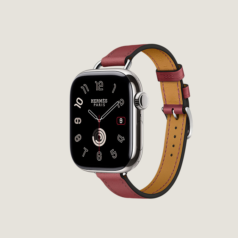 Series 10 case & Band Apple Watch Hermès Single Tour 42 mm Attelage