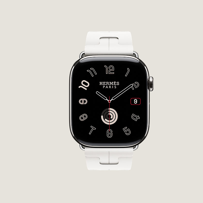 Series 10 ケース & Apple Watch Hermès シンプルトゥール 《キリム》 ディプロイアントバックル 46 mm
