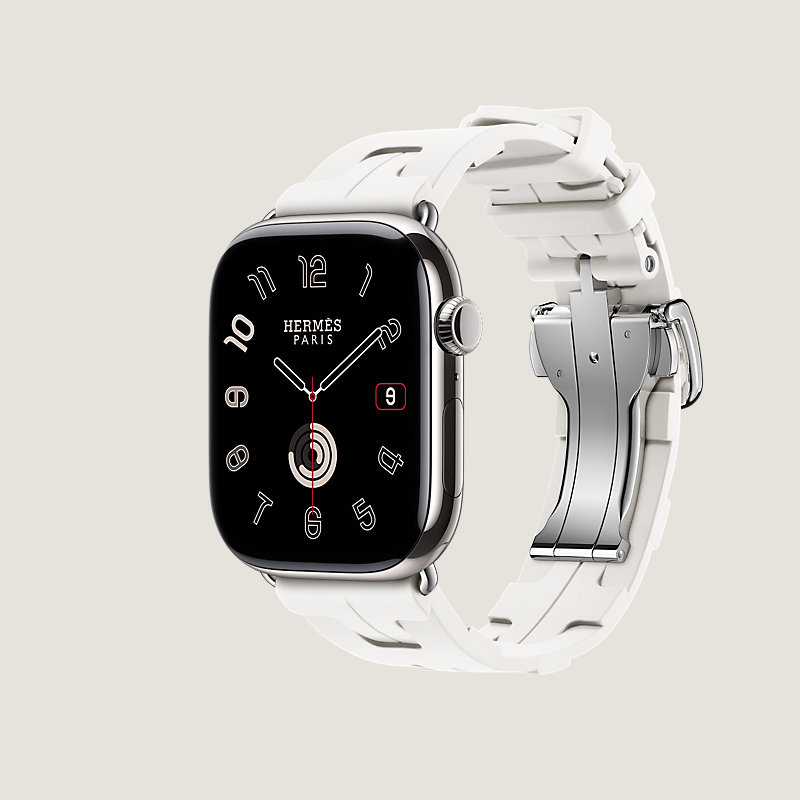 Series 10 ケース & Apple Watch Hermès シンプルトゥール 《キリム》 ディプロイアントバックル 46 mm