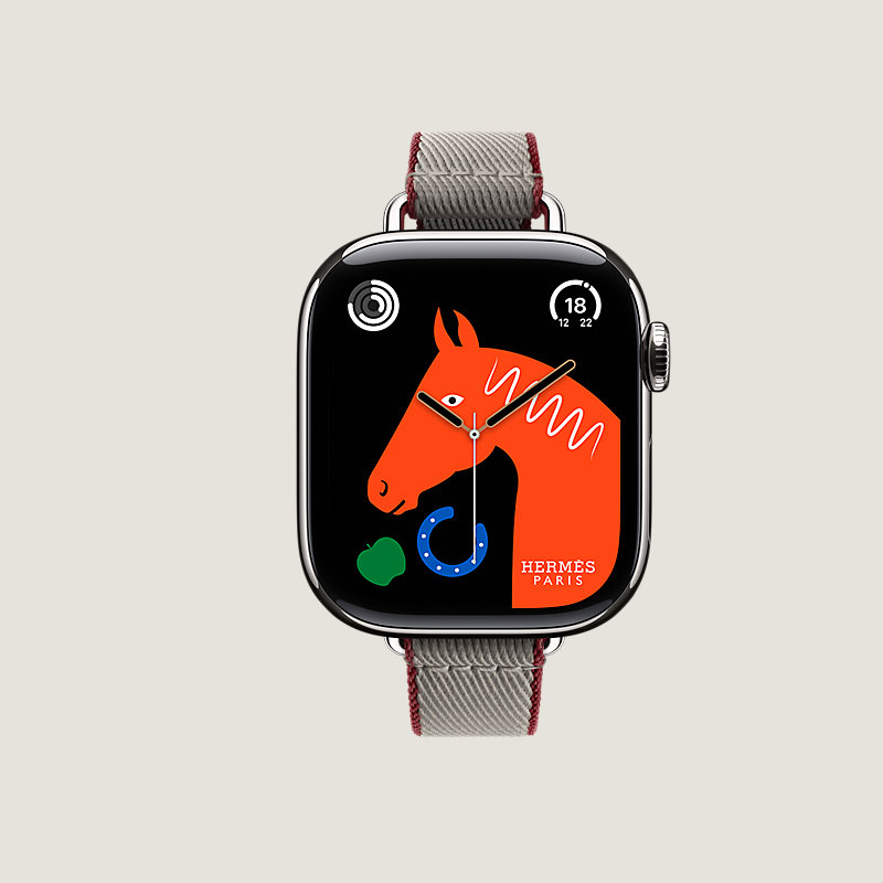 Series 11 ケース & Apple Watch Hermès シンプルトゥール 《ツイル・ジャンプ/アトラージュ》 42&nbsp;mm