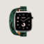 Series 11 ケース & Apple Watch Hermès ドゥブルトゥール 《アトラージュ/アニモー・バンダナ》 42&nbsp;mm, イメージ: 正面から見たイメージ, front, ビュー1の5