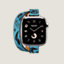 Series 11 ケース & Apple Watch Hermès ドゥブルトゥール 《アトラージュ/アニモー・バンダナ》 42&nbsp;mm, イメージ: 正面から見たイメージ, front, ビュー1の5