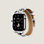 Series 11 ケース & Apple Watch Hermès ドゥブルトゥール 《アトラージュ/アニモー・バンダナ》 42&nbsp;mm, イメージ: 横から見たイメージ, side, ビュー3の5