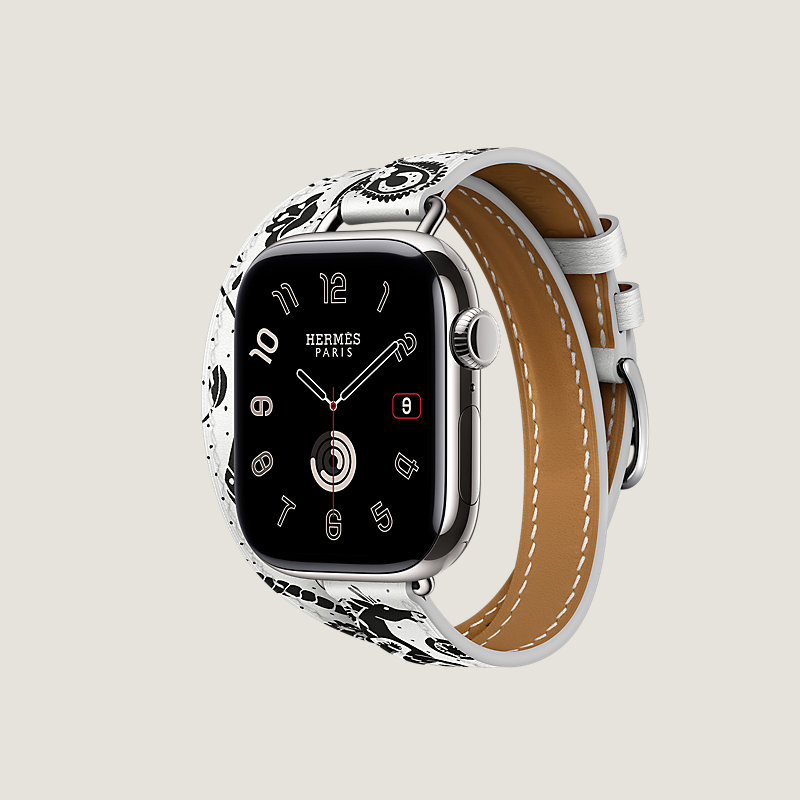 Series 11 ケース & Apple Watch Hermès ドゥブルトゥール 《アトラージュ/アニモー・バンダナ》 42&nbsp;mm