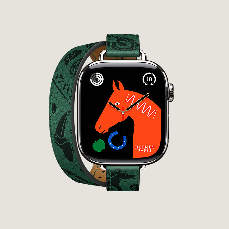 Series 11 ケース & Apple Watch Hermès ドゥブルトゥール 《アトラージュ/アニモー・バンダナ》 42&nbsp;mm