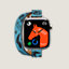 Series 11 ケース & Apple Watch Hermès ドゥブルトゥール 《アトラージュ/アニモー・バンダナ》 42&nbsp;mm, イメージ: 正面から見たイメージ, front, ビュー4の5