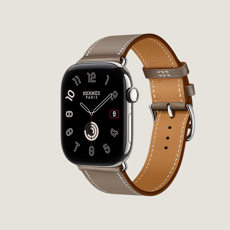Series 12 ケース & Apple Watch Hermès シンプルトゥール 46 mm, イメージ: 横から見たイメージ, ビュー3の3