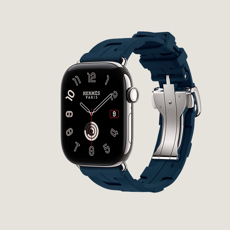Series 12 ケース & Apple Watch Hermès シンプルトゥール 《キリム》 ディプロイアントバックル 46 mm, イメージ: 横から見たイメージ, ビュー3の3