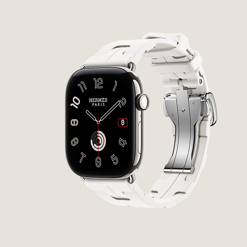 Series 12 ケース & Apple Watch Hermès シンプルトゥール 《キリム》 ディプロイアントバックル 46&nbsp;mm, イメージ: 横から見たイメージ, ビュー3の3